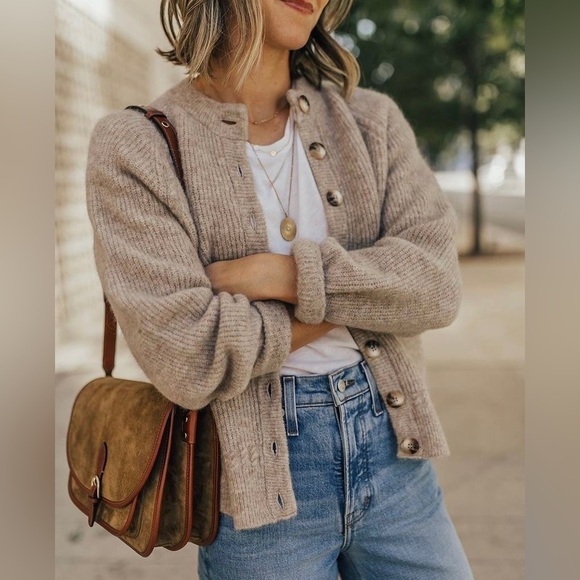 Franco Callegari 100% Cashmere Cardigan Size Large - Picture 7 of 8